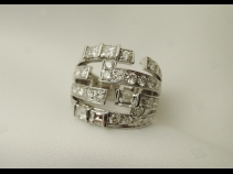 K18WG ダイヤモンドリング