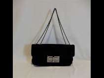 シャネル ベロアWチェ－ンショルダ－（USED/美品）