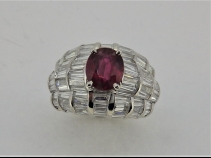 PTルビ－・ダイヤモンド（1.57ct・3.39ct）リング