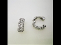 K18WGダイヤモンド（1.10ct）ピアリング