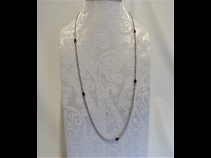 K18WGルビ－（2.5ct）・ダイヤモンド（7.4ct）ネックレス 70cm