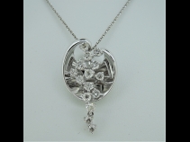 K18WGダイヤモンド（0.80ct）ペンダント