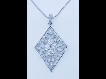 Ptダイヤモンド ペンダントネックレス