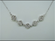 K18WGダイヤモンド（1.02ct）ネックレス