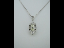 Ptﾀﾞｲﾔﾓﾝﾄﾞﾍﾟﾝﾀﾞﾝﾄネックレス（中石0.503ct 脇石0.56ct）