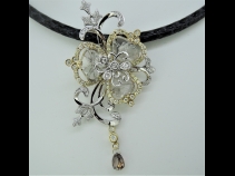 K18WGダイヤモンド（約5ct刻印なし）ペンダントネックレス