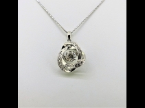 PTダイヤモンド（中石1.019ct脇石0.160ct）ペンダントネックレス