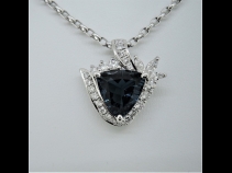 PTブル－トルマリン（2.069ct）ダイヤ（0.56ct）ペンダントネックレス