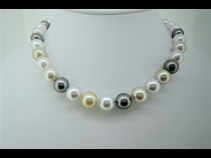 南洋マルチパ－ル10.5-8.5mmネックレス