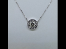 K18WGダイヤモンド（1.523ct）ネックレス
