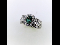 PTアレキサンドライト（0.64ct）ダイヤモンド（1.03ct）リング