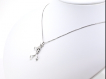 K18WGダイヤモンド 0.74ct ネックレス