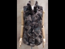 ミンクベスト 迷彩柄