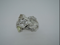 Pt ファンシーカットダイヤモンド(1.283ct)リング