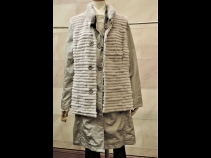 ナイロン・ラビットコ－ト＆ベストセット（ベストはリバ－シブル）