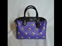 コ－チミニボストンショルダ－バッグ 紫（未使用品）