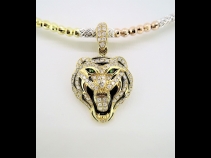 K18マルチカラ－ダイヤモンド（0.50ct）ペンダントネックレス