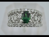 PTグリ－ンガ－ネットダイヤモンドリング （G0.50、D0.59ct）