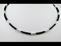 K18WGブラックスピネルマグネットネックレス（70cm）