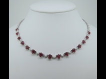 PT900ルビ－ダイヤモンドネックレス（R9.60ct、D1.78ct）