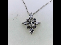Pt900ダイヤモンド(1.54ct) ペンダントPt850ネックレス