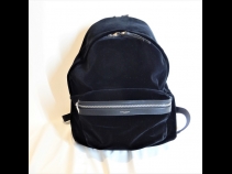 SAINT LAURENTベロアリッュク（ブラック）（新品同様）