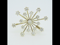 K18YGダイヤモンド（2.0ct）ペンダントブロ－チ