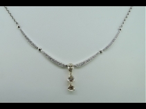 PTK18ダイヤモンド（1.24ct、0.39ct）ネックレス