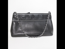 シャネルチェ－ンバッグ ブラックカ－フレザ－（USED)