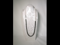 南洋黒蝶・白蝶真珠（11mm-8mm）ロングネックレス（84cm）