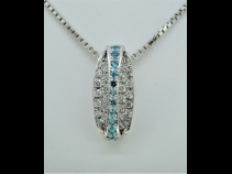 PT900/PT850パライバトルマリン0.17ctダイヤモンド0.47ctネックレス