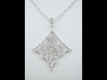 K18WG ダイヤモンド(1.0ct) ペンダントネックレス