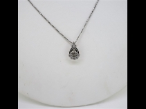 Pt900ダイヤモンド{0.319ct 0.28ct）ペンダントネックレス