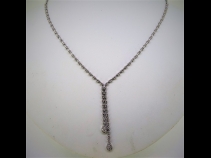 K18WGダイヤモンド1.5ｃｔペンダントネックレス