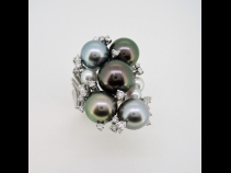 K18WGパールダイヤモンド（D0.59ct）リング