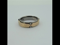 E-NO,S K18WGダイヤモンド（0.309ct、0.10ct）リング