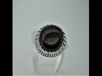 K14WGブラックスタ－サファイアリング