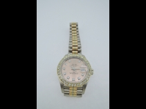 ロレックス K18WG無垢トリコロ－ルダイヤモンド時計 （USED)