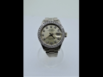 ロ－レックス K18WGデイトジャストダイヤモンドウオッチ（USED)