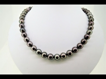 南洋黒蝶真珠ネックレス＆イヤリング（11.0-9.0mm）