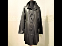 ラムレザ－1枚仕立てリバ－シブルコ－ト（フ－ドなし・ブラック）