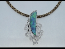 オパール ペンダント(ブローチ)ネックレス