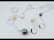 Sil 南洋マルチ真珠 ロングネックレス