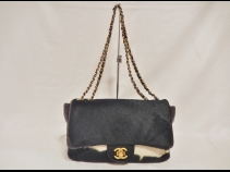 シャネル ハラコチェーンショルダーバック (USED)
