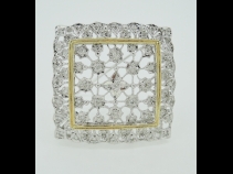 K18ダイヤモンドブロ－チ