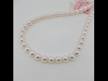 アコヤ花珠真珠ネックレス（9.5-9.0mm）
