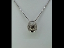 PTK18ダイヤモンド（2.0ct、0.20ct）ペンダントネックレス