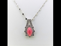 Pt900 コンクパール(1.85ct) ﾀﾞｲﾔﾓﾝﾄﾞ（0.26ct）ペンダントPt850ネックレス