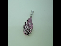 PTK18パ－プルゴ－ルドダイヤモンド（0.58ct）ペンダント
