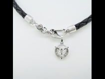 K18WGダイヤモンドペンダントネックレス